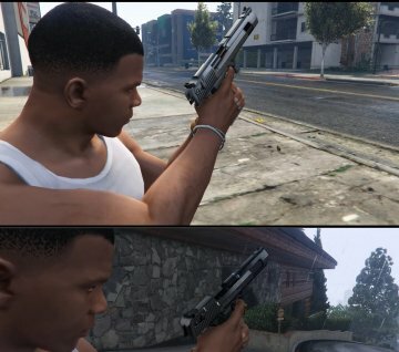 50. Cal Desert Eagle Silver/Black (Animé)