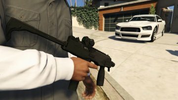 Brügger & Thomet MP9 with Custom Modifications (Animé) - GTA5