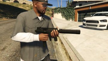 Brügger & Thomet MP9 with Custom Modifications (Animé) - GTA5
