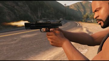 Black/Chrome H&K USP .45 [Animé] - GTA5