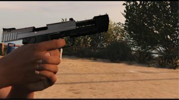 Black/Chrome H&K USP .45 [Animé] - GTA5