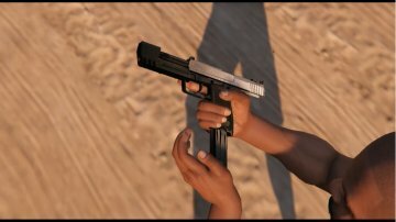 Black/Chrome H&K USP .45 [Animé] - GTA5