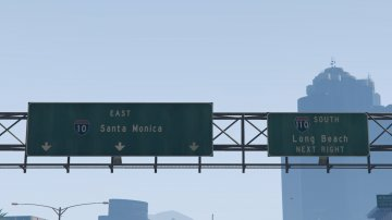 Real Freeway Signs - GTA5
