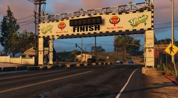 1/4 Mile Drag Race Map - GTA5