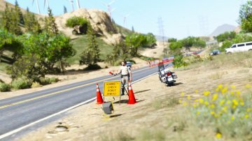 LSPD Highway Checkpoint (animé) - GTA5