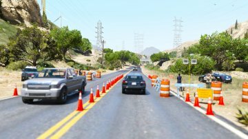 LSPD Highway Checkpoint (animé) - GTA5