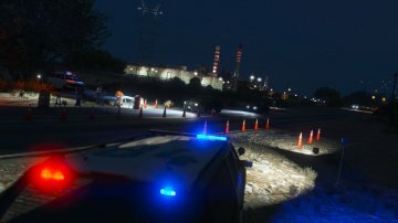 LSPD Highway Checkpoint (animé) - GTA5