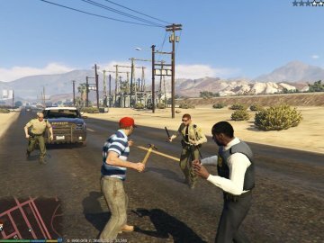 Fighting cops - GTA5