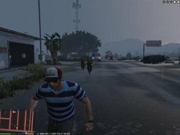 Fighting cops - GTA5