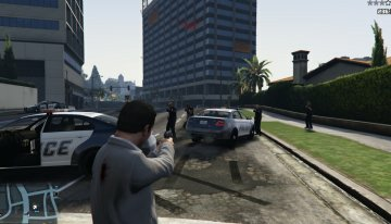 Fighting Cops - GTA5