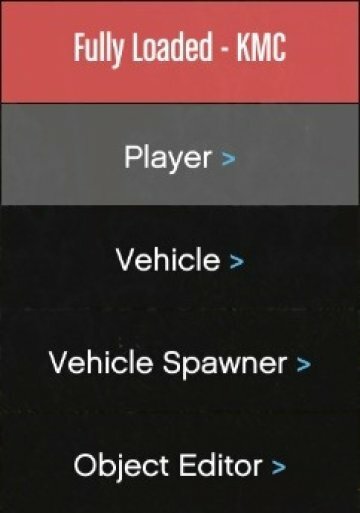 Fully Loaded Menu - Kmc Trainer - GTA5