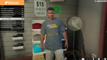 T-shirt Game Pack For Franklin - GTA5