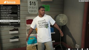 T-shirt Game Pack For Franklin - GTA5