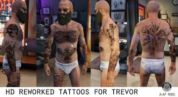 HD New Tattoos - Trevor Franklin & Michael