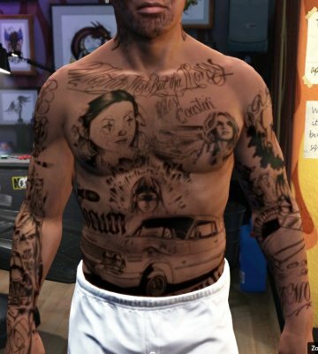 Franklin Gang Tattoos - GTA5