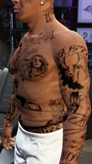 Franklin Gang Tattoos - GTA5