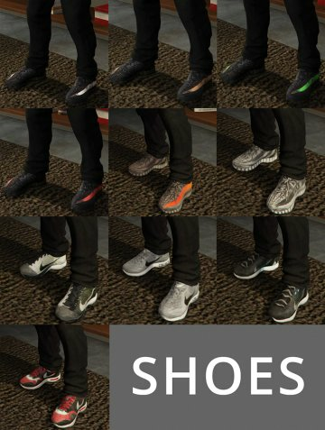 Fashion Pack 3 (Air Max 90, Flyknit Racer, Yeezus etc.) - GTA5