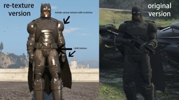 Armored Batman & Harley Quinn Retextured - GTA5
