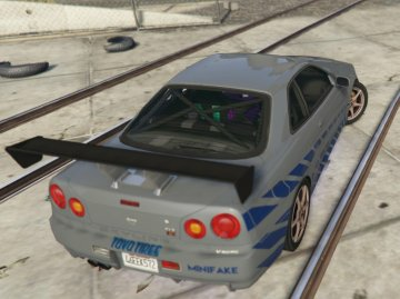 Nissan Skyline R34 Paul Walker (Fast and Furious) - GTA5