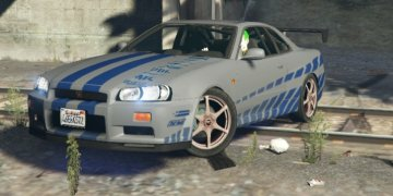 Nissan Skyline R34 Paul Walker (Fast and Furious) - GTA5