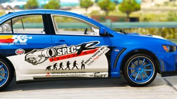 Mitsubishi Lancer Evolution X FQ-400 HKS Paintjob - GTA5