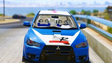Mitsubishi Lancer Evolution X FQ-400 HKS Paintjob - GTA5
