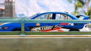 Mitsubishi Lancer Evolution X FQ-400 HKS Paintjob - GTA5