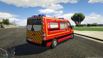 Mercedes Sprinter VSAV Sapeurs-Pompiers de Paris - GTA5