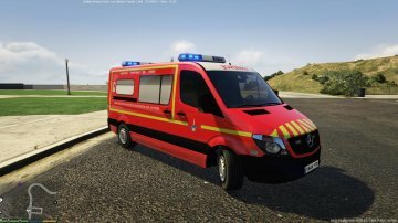 Mercedes Sprinter VSAV Sapeurs-Pompiers de Paris - GTA5