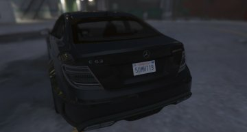 Mercedes-Benz C63 AMG Unmarked - GTA5