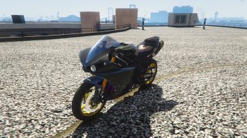 Yamaha R1 2014 Grey/Gold Paintjobs - GTA5
