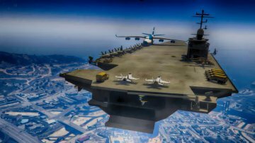 Flying Aircraft Carrier (Drivable) - GTA5