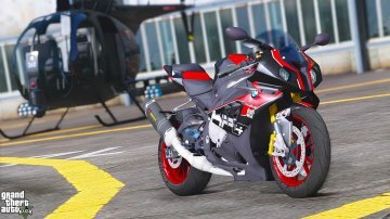 BMW S1000RR Graffiti Skin / Black and Red HP4 - GTA5