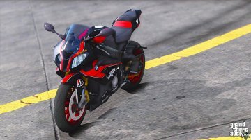BMW S1000RR Graffiti Skin / Black and Red HP4 - GTA5