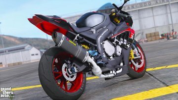 BMW S1000RR Graffiti Skin / Black and Red HP4 - GTA5