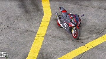 BMW S1000RR Graffiti Skin / Black and Red HP4 - GTA5