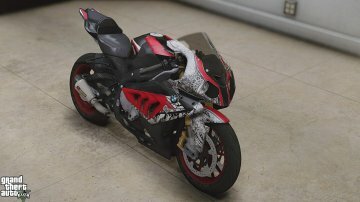 BMW S1000RR Graffiti Skin / Black and Red HP4 - GTA5