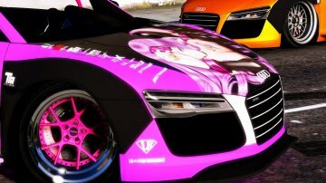 Audi R8 V10 Plus 5.2 FSi Coupe 2013 Liberty Walk LB Performance Kit Itasha - GTA5