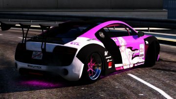 Audi R8 V10 Plus 5.2 FSi Coupe 2013 Liberty Walk LB Performance Kit Itasha - GTA5