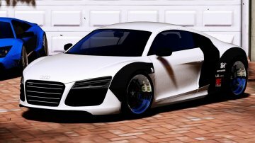 Audi R8 V10 Plus 5.2 FSi Coupe 2013 Liberty Walk LB Performance Kit Itasha - GTA5