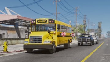 Caisson Elementary C School Bus [Add-On / Replace | Wipers] - GTA5