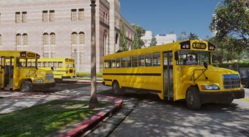 Caisson Elementary C School Bus [Add-On / Replace | Wipers] - GTA5