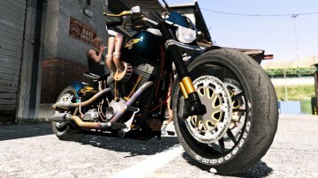 Harley-Davidson Fat Boy Lo Racing Bobber Lost MC Custom 