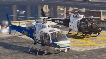 AS-350 Ecureuil (LAPD & CHP) [Add-On / Replace | Livery] - GTA5