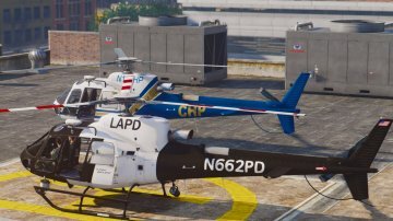 AS-350 Ecureuil (LAPD & CHP) [Add-On / Replace | Livery]