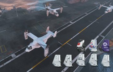 USMC MV-22B (8 liveries w/ illuminated rotors) - GTA5