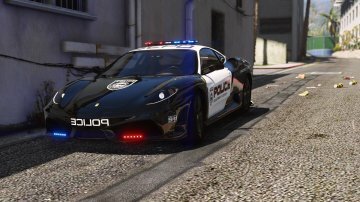 Ferrari F430 Scuderia | Hot Pursuit Police [Add-On / Replace | Tuning | Template] - GTA5