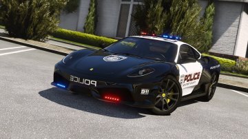 Ferrari F430 Scuderia | Hot Pursuit Police [Add-On / Replace | Tuning | Template] - GTA5