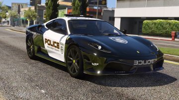 Ferrari F430 Scuderia | Hot Pursuit Police [Add-On / Replace | Tuning | Template] - GTA5