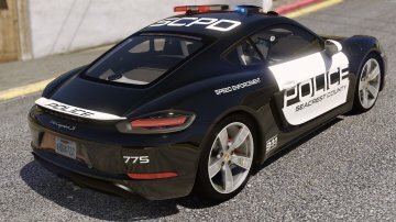 Porsche 718 Cayman S | Hot Pursuit Police [Add-On / Replace] - GTA5